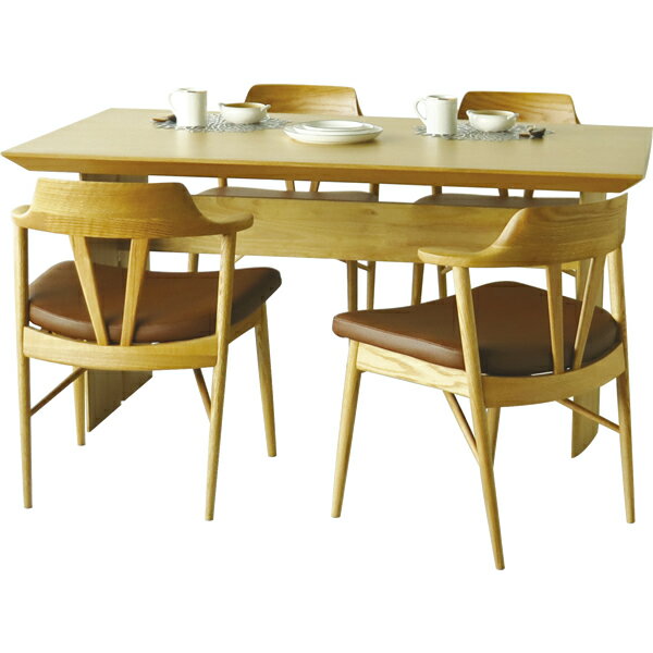 Felice アレグロ ダイニングチェア 食卓椅子 ハーフアームチェア ナチュラル オーク材 無垢材 ウレタン塗装 PVC張り 木製 シンプル ベーシック ショップ アパレル 【ご注意:チェアのみの価格です】 [2]