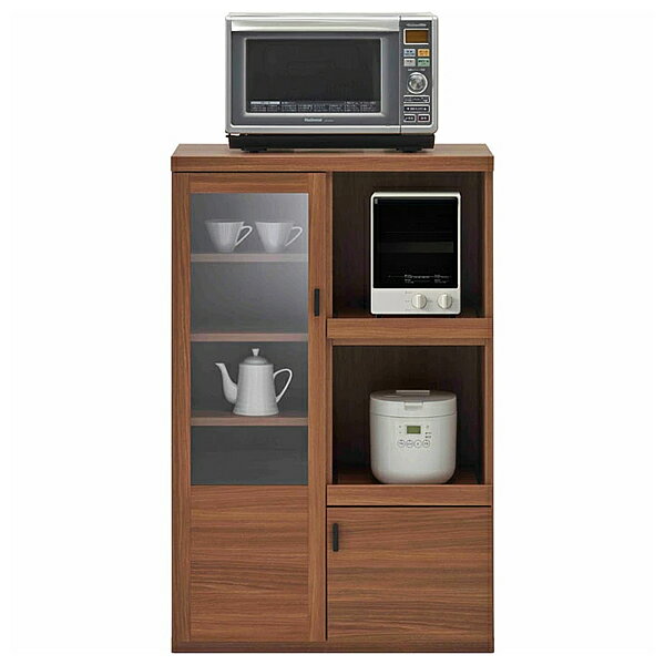 【SMART KITCHEN スマートキッチン　ハイカウンター　幅約76cm】　キッチン収納　レンジ台　日本製　完..