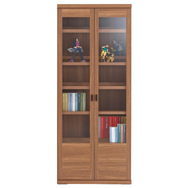 ★お値引き有★【COMIC CABINET　コミックキャビネット】4色から選択！　凄い収納術　前後2枚の可動棚　日本製　完成品　最上位等級規格製品：F★★★★　VCA-75/エリーゼアッシュ　VCD-75/リアルウォールナット　VCR-75/レベッカオーク　VCS-75/ホワイトウッド