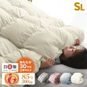 【P10倍&限定クーポン】日本製 羽毛布団 ニューゴールドラベル 暖か30マス立体キルト ホワイトダックダウン 85% 抗菌 洗浄度1000 300dp以上 羽...