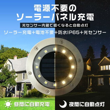 【送料無料】【4個セット】LEDソーラーライト 埋め込み式 ガーデンソーラーライト ガーデンライト ソーラー 屋外 防水 おしゃれ ソーラーガーデンライト ソーラーライト ガーデン 防犯 照明 外灯 LEDライト ゆうパケット 送料無料 R10P