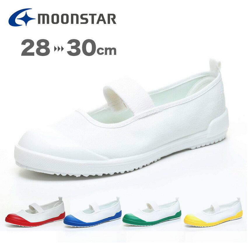 TEFカラー 上履き 28~30cm ムーンスター MoonStar 日本製 バンドバレータイプ 抗菌防臭 トゥガード 上靴 室内履き スクールシューズ 小学校 中学校 高校 学生 大きいサイズ