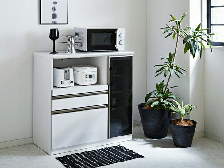 日本製 カウンター 完成品 国産 幅90 キッ...の紹介画像2