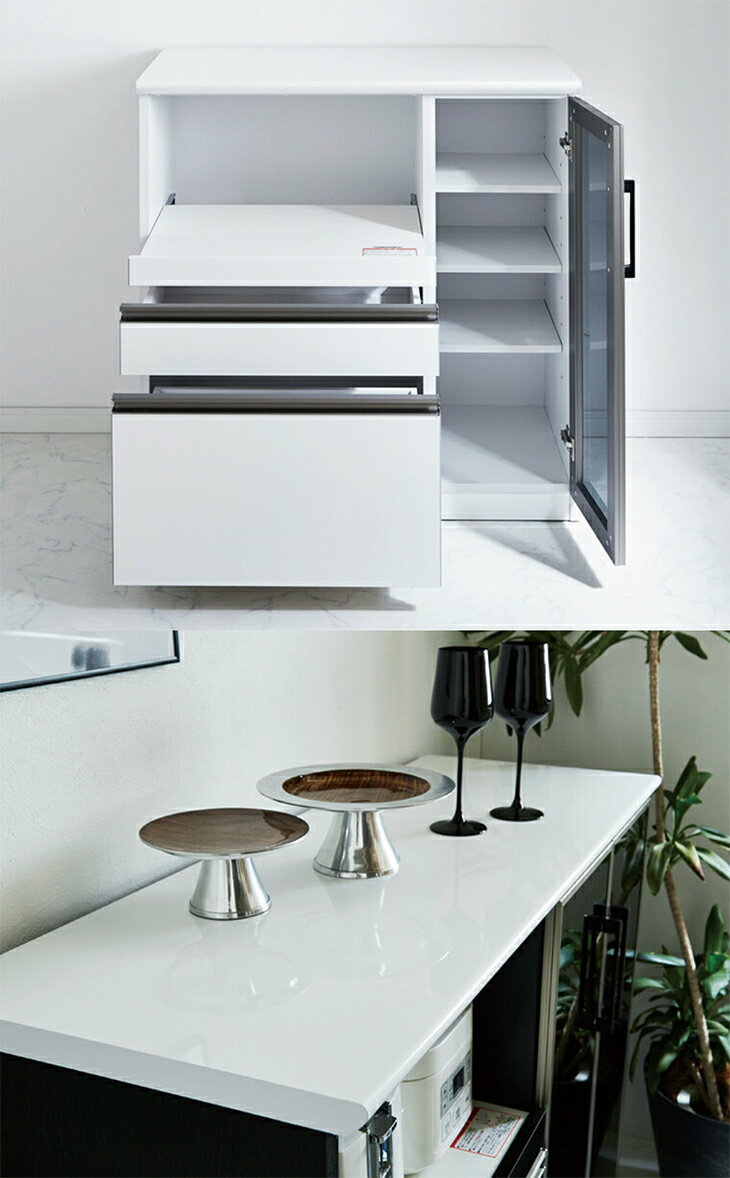 日本製 カウンター 完成品 国産 幅90 キッ...の紹介画像3