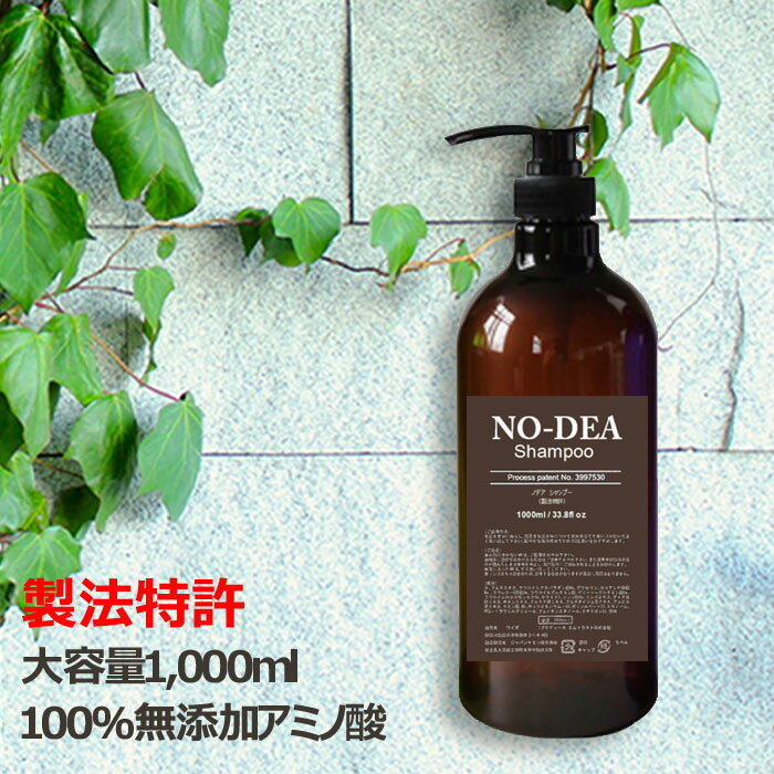 nodea シャンプー 1000ml ボトル ポンプ 美容室専売 サロン専売 業務用 メンズ NO-DEA ノデア nodeaシャンプー 大容量 DEA不使用の弱酸性アミノ酸全身生シャンプー 爽やかなグレープフルーツの香りで、リンス不要のオールインワンタイプ 送料無料