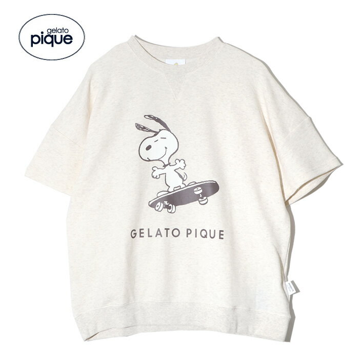 ジェラートピケ パジャマ gelato pique ジェラートピケ ルームウェア スヌーピー プルオーバー PWCT242240 レディース 半袖 tシャツ パジャマ ナイトウェア 部屋着 ジェラート ピケ正規品【room】