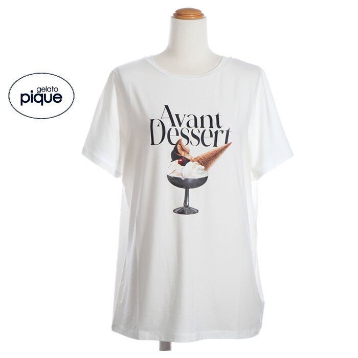 【N1】gelato pique ジェラートピケ ルームウェア tシャツ PWCT242282 レディース 夏 半袖 パジャマ ナイトウェア 部屋着 ジェラート ピケ正規品【room】のサムネイル