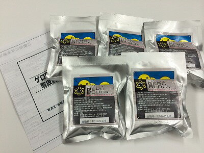 クリーンケア　ゲロブロック 屋内用（40g×5袋） 　業務用 二酸化塩素 嘔吐物処理剤 ウイルス