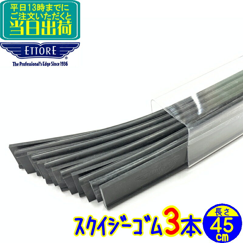 エトレ　スクイジー 替えゴム 45cm（3本セット）マスターラバー　 業務用 スペアラバー 45センチ 3枚 ..