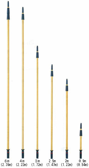 山崎産業　プロテック　伸縮ポール　6m【2.39m×3段】(3)
