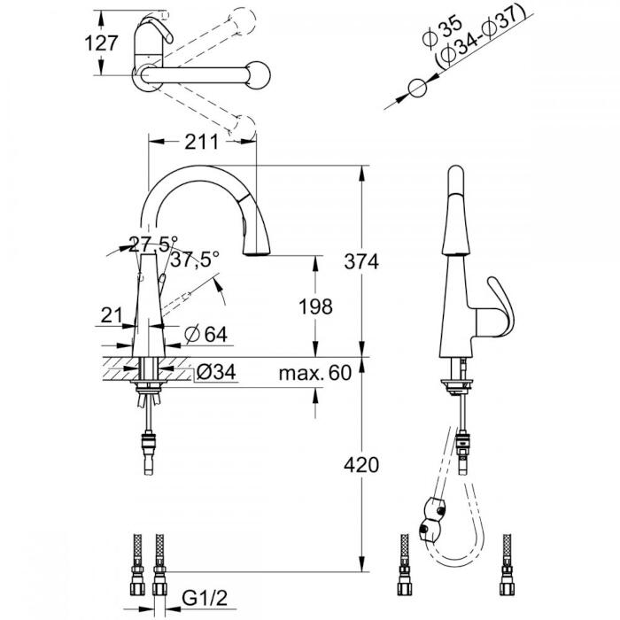 GROHE『キッチン水栓（JP306201）』