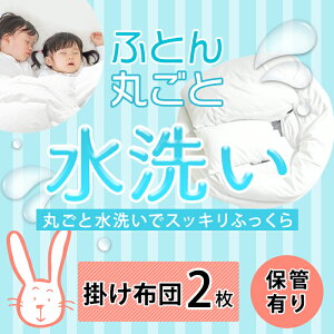【イベント商品】布団クリーニング　保管　掛け布団2枚　丸洗い　宅配クリーニング