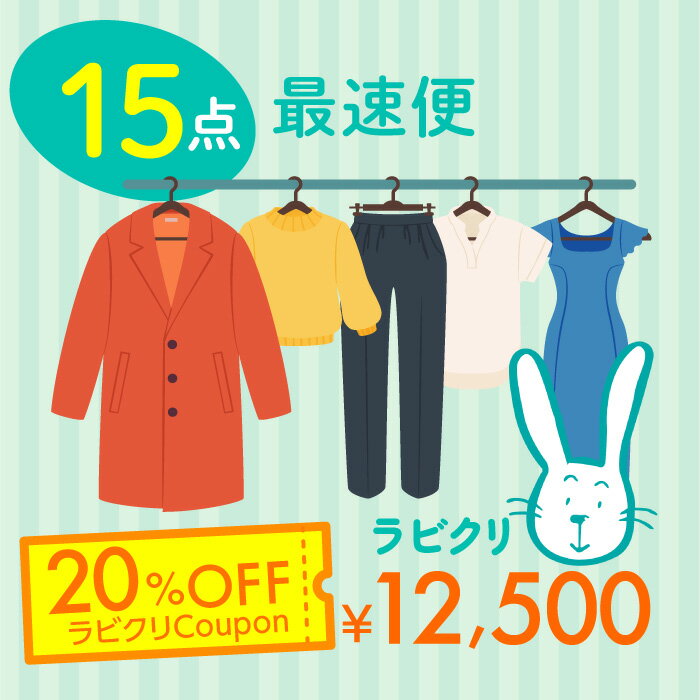 クリーニング　宅配　保管なし最速便コース　15点パック　送料無料 衣替え 新生活 シミ抜き 片付け 【今だけ20％OFFクーポン】のサムネイル