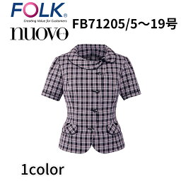 FOLK nuovo フォーク ヌーヴォ FB71205 オーバーブラウス レディース 事務服 オフィス ユニフォーム ビジネスカジュアル 宅配のみ