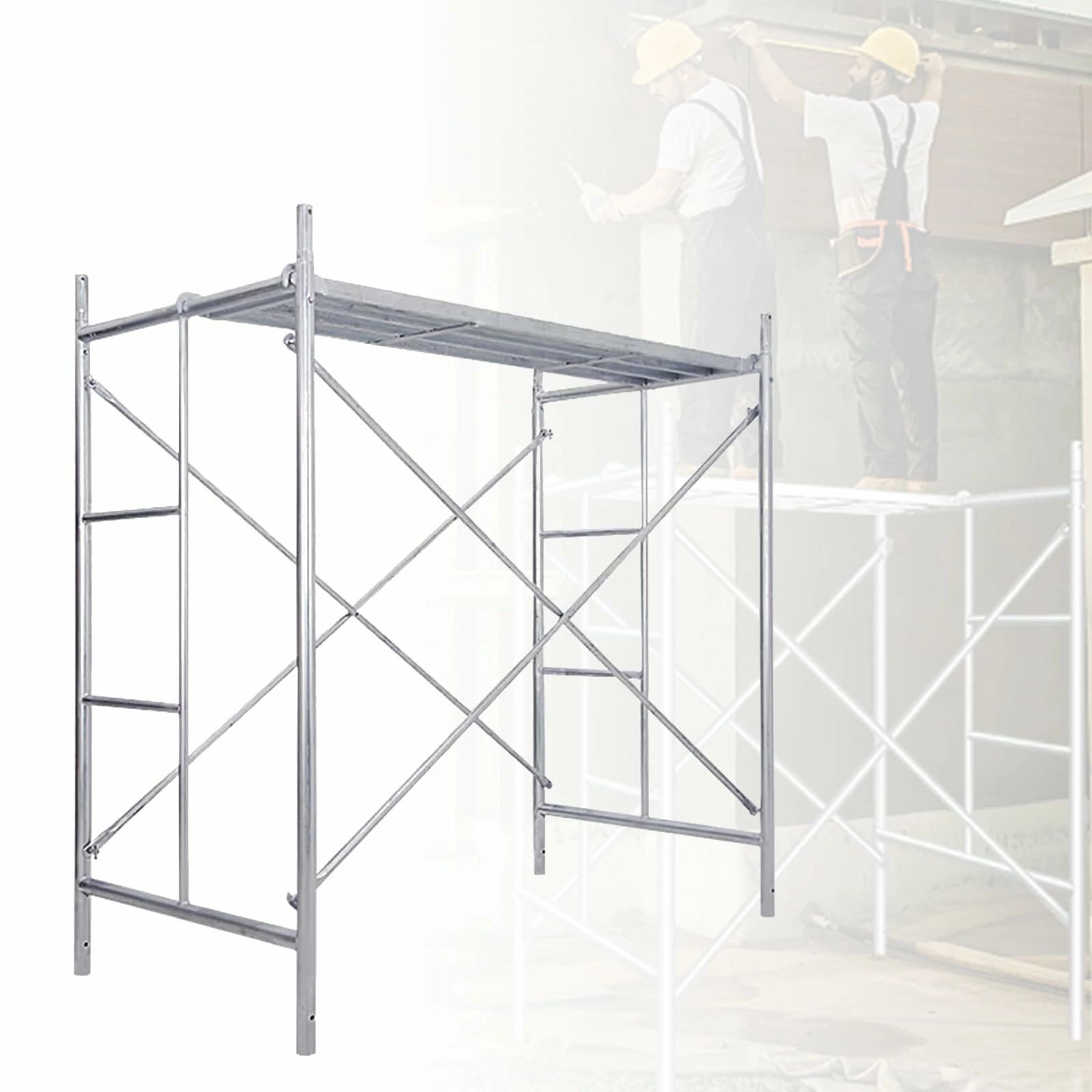 滑り止めペダル 屋外作業 作業台 足場板 道具が置ける幅広ステップ 足場台 収納も...
