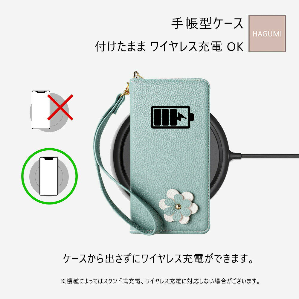 iPhone 17 ケース 手帳型 美しい花柄 ストラップ付 ライチ柄PUレザー Petite Flower スタンド機能 耐衝撃 保護カバー アイ iPhone17カバー カバー cleaningeight-10046990 クリーニングエイト サンプル画像3