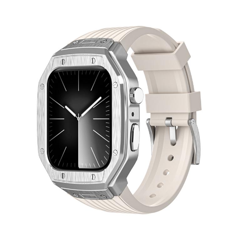 クリーニングエイトのアップルウォッチ watch ケース バンド ラバーバンド ベルト 高級 6 5 applewatch 45mm apple メンズ レディース おしゃれ｜アングル3