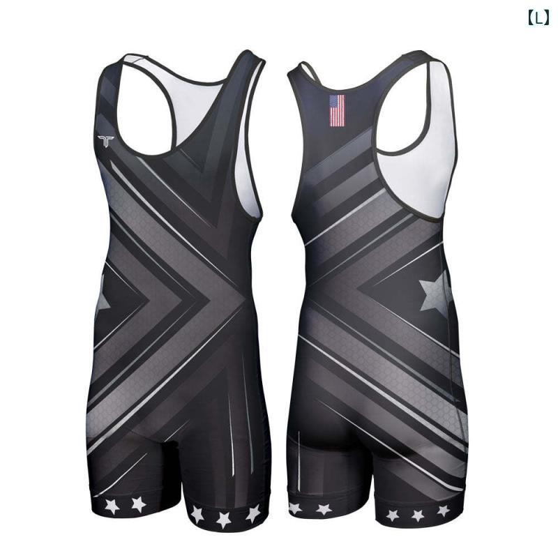 クリーニングエイトのレスリングウェア メンズ シングレット ライクラ ポリエステル 伸縮性 吸汗速乾 サイクリング フィットネス ウエイトリフティング 男女兼用 運動着 トレーニング｜アングル3