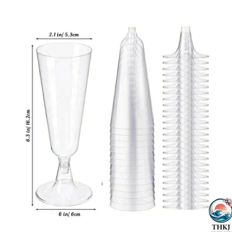 硬質プラスチック 赤ワイングラス ワイン プラスチック シャンパングラス シャンパングラス 使い捨て 150ml ステムウェア ワイングラス cleaningeight-10038171 クリーニングエイト サンプル画像2
