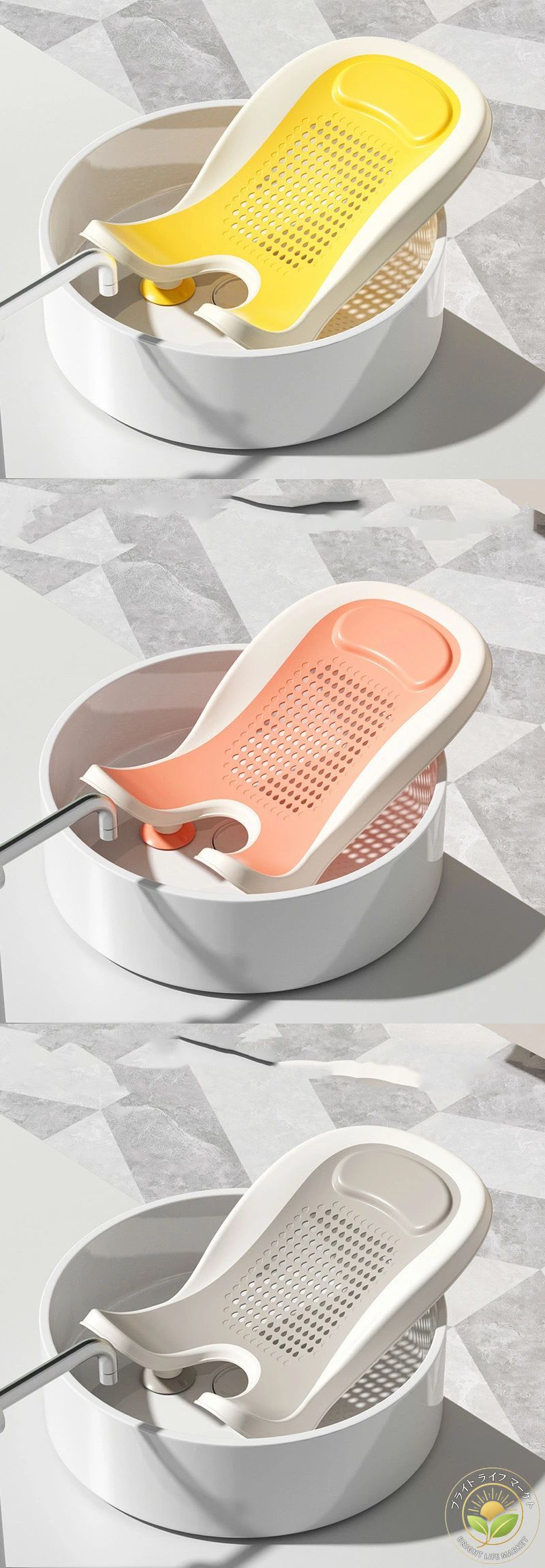 ポータ 洗面器用品 新生児用バスタブ お尻洗い用品 ポータブル子供用浴槽 新生児 ...