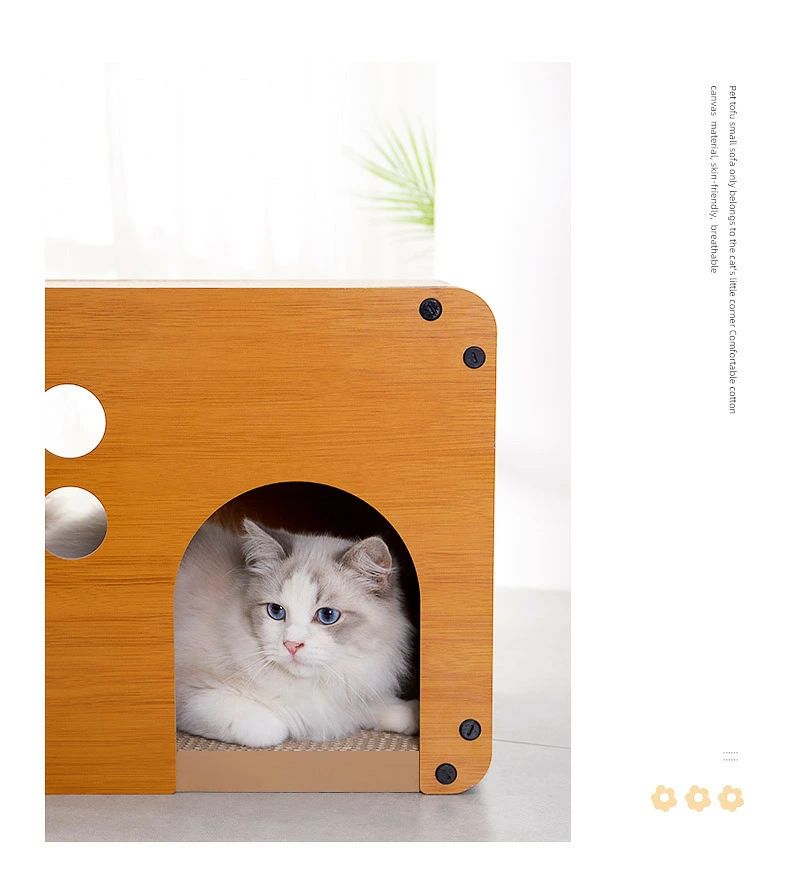 クリーニングエイトの組み立て簡単 猫つめとぎ 猫お部屋 猫タワーインテリア 組み立て式 ダンボールハウス 猫用品 猫爪とぎポール 高密度 猫 爪とぎポール 高強度 キャットタワー 段ボール インテリア 木製 爪とぎハウス 紙箱 爪研ぎ 頑丈 【安心素材】猫タワー 爪研ぎ ブラウン 縦置き型 長持ち｜アングル3