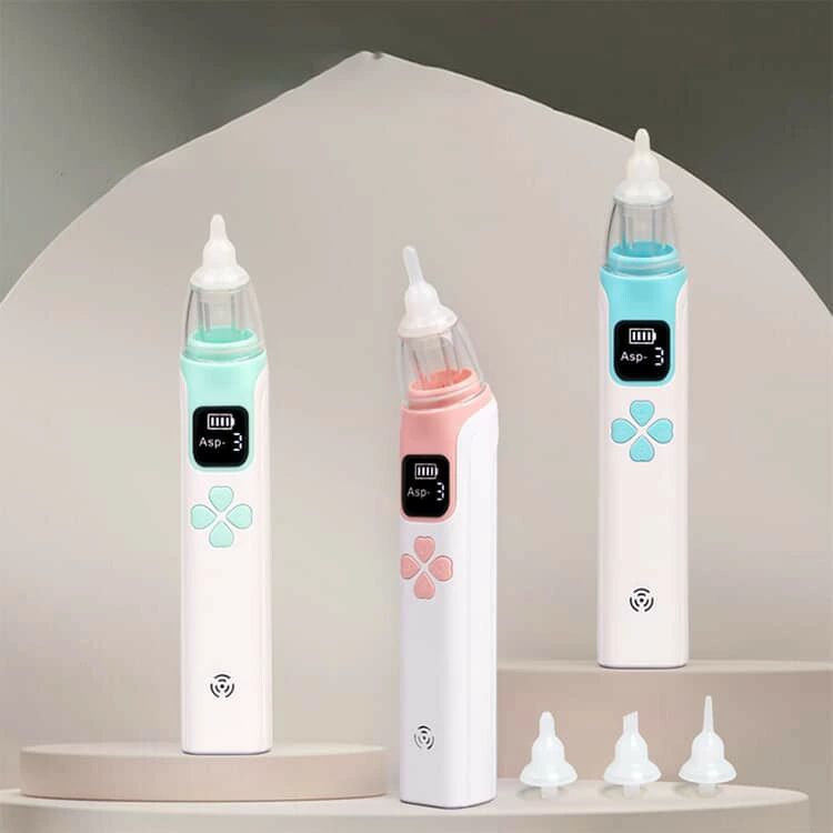 クリーニングエイトの鼻水吸引器 鼻吸い ベビー用品 赤ちゃん 電動 電動鼻水吸引器 USB充電 鼻水吸引機 ギフト コンパクト ベビー 3段吸引力調節 鼻水 コンパクト 出産祝い 新生児 自動 乳児 LED残量表示 鼻吸引器 鼻水吸引器 子供 コードレス 鼻吸い器｜アングル2