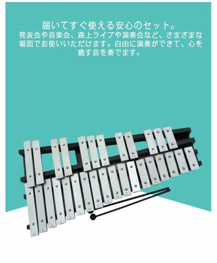 クリーニングエイトの折りたたみ 打楽器 コンパクト バッグ 保育園 収納 プレゼント 鉄琴 収納バッグ付き 発表会 吹奏楽 鉄琴 折り畳み 幼児 学芸会 楽器 音階 鍵盤打楽器 マレット2本 音楽 幼稚園 練習 楽器 発表会 グロッケンシュピール 初心者 卓上 鍵盤 30音 持ち運び 幼児教育｜アングル2
