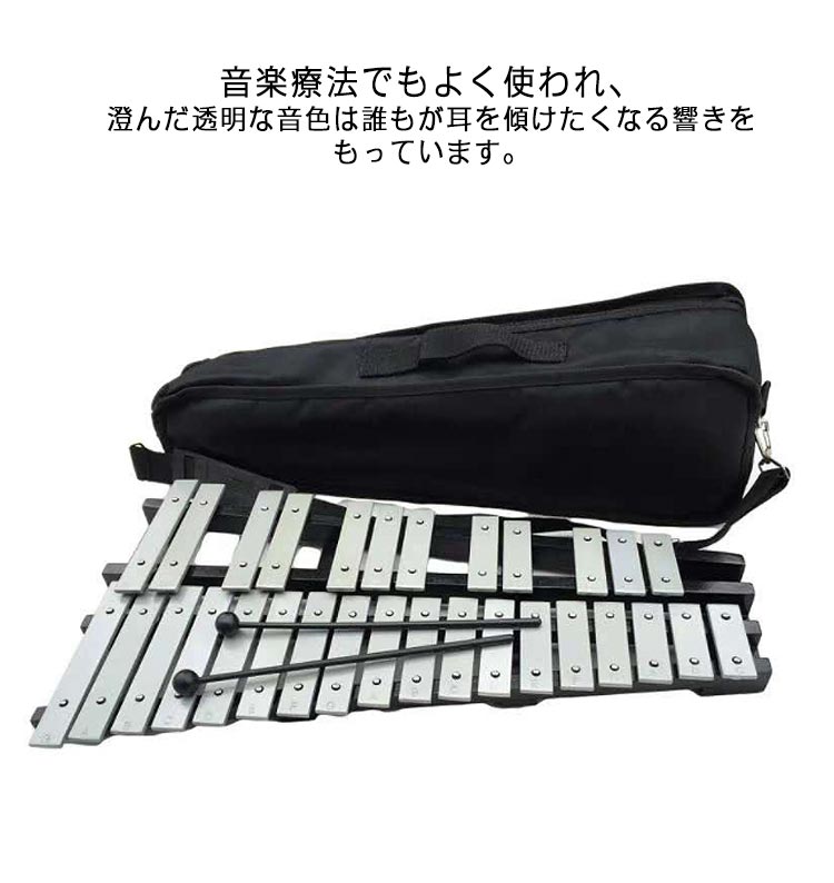 クリーニングエイトの折りたたみ 打楽器 コンパクト バッグ 保育園 収納 プレゼント 鉄琴 収納バッグ付き 発表会 吹奏楽 鉄琴 折り畳み 幼児 学芸会 楽器 音階 鍵盤打楽器 マレット2本 音楽 幼稚園 練習 楽器 発表会 グロッケンシュピール 初心者 卓上 鍵盤 30音 持ち運び 幼児教育｜アングル3