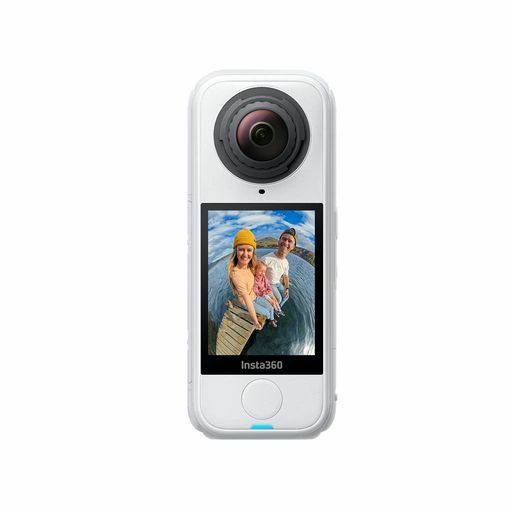 Insta360X4Air通常版(グラファイト・ホワイト)-軽量165g8K360度全景カメラ、見えない自撮り棒効果、交換可能レンズ、撮影後フレーミング、ウインドガード内蔵、FlowState手ブレ補正、AI搭載アプリ