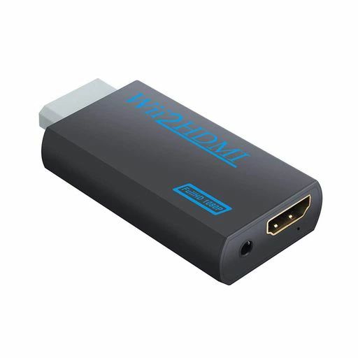 UseeWiitoHDMI変換器WiitoHDMIコンバーターWiiをHDMIに変換720P1080対応Wiiゲーム機HDTV対応黒