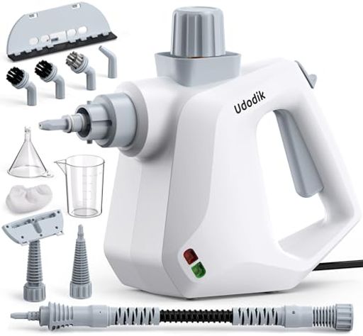 Udodikスチームクリーナー、多機能家庭用スチームクリーナー、10点セット付属、キ...