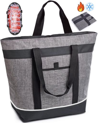 【冷たさを長時間キープ】保冷バッグクーラーバッグ大容量30L自立おしゃれ買い物バ...