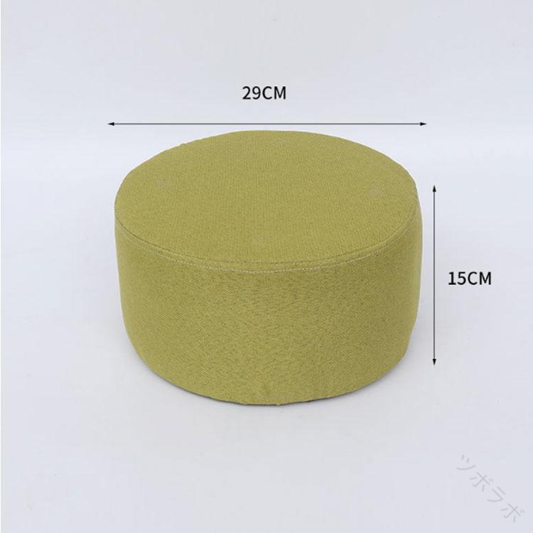 脚無し 子供用 椅子 高さ 円形 クッション キッズ 15cm スツール おしゃれ 極厚 11cm 丸型 20cm ミニ フロアクッション [3]