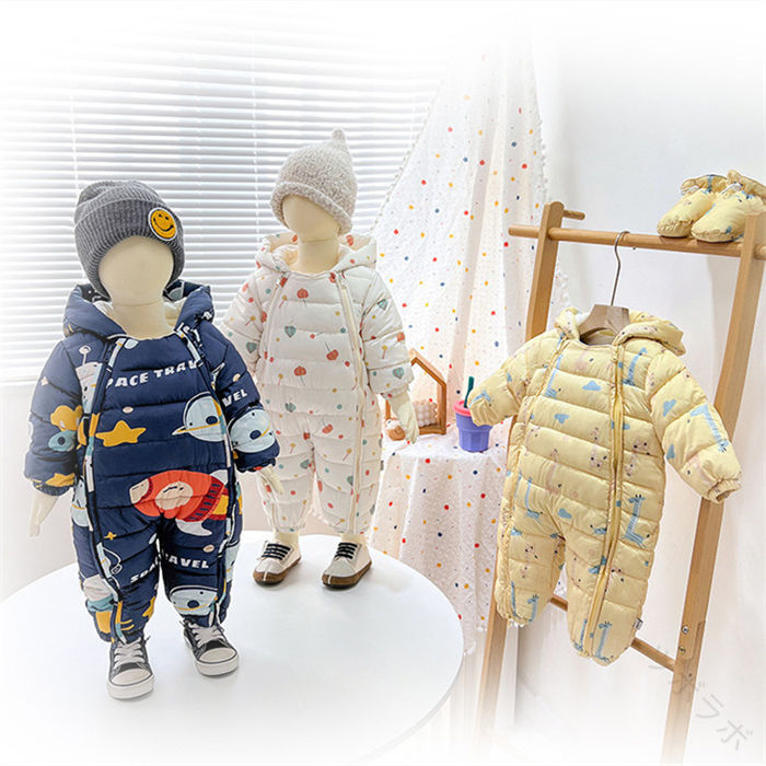 裏起毛仕様 スノーボードウェア スキーウェア ジャンプスーツ 新生児服 出産祝いに...