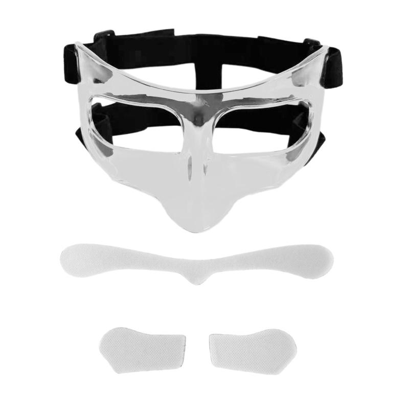 クリーニングエイトのジム用 バスケットボールマスク スポーツアクセサリー サッカー ノーズガード 男性 バスケットボール 大人 女性 フェイスマスク 鼻の骨折用｜アングル2