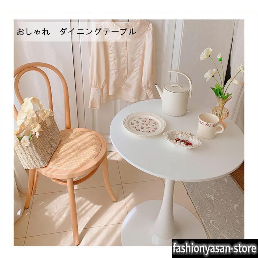 ダイニングテーブル 丸テーブル 白 幅50CM-100CM 組み立て簡単 お手入れ簡単 円形 スチール ホワイト 省スペース コンパクト 2-4人用 お