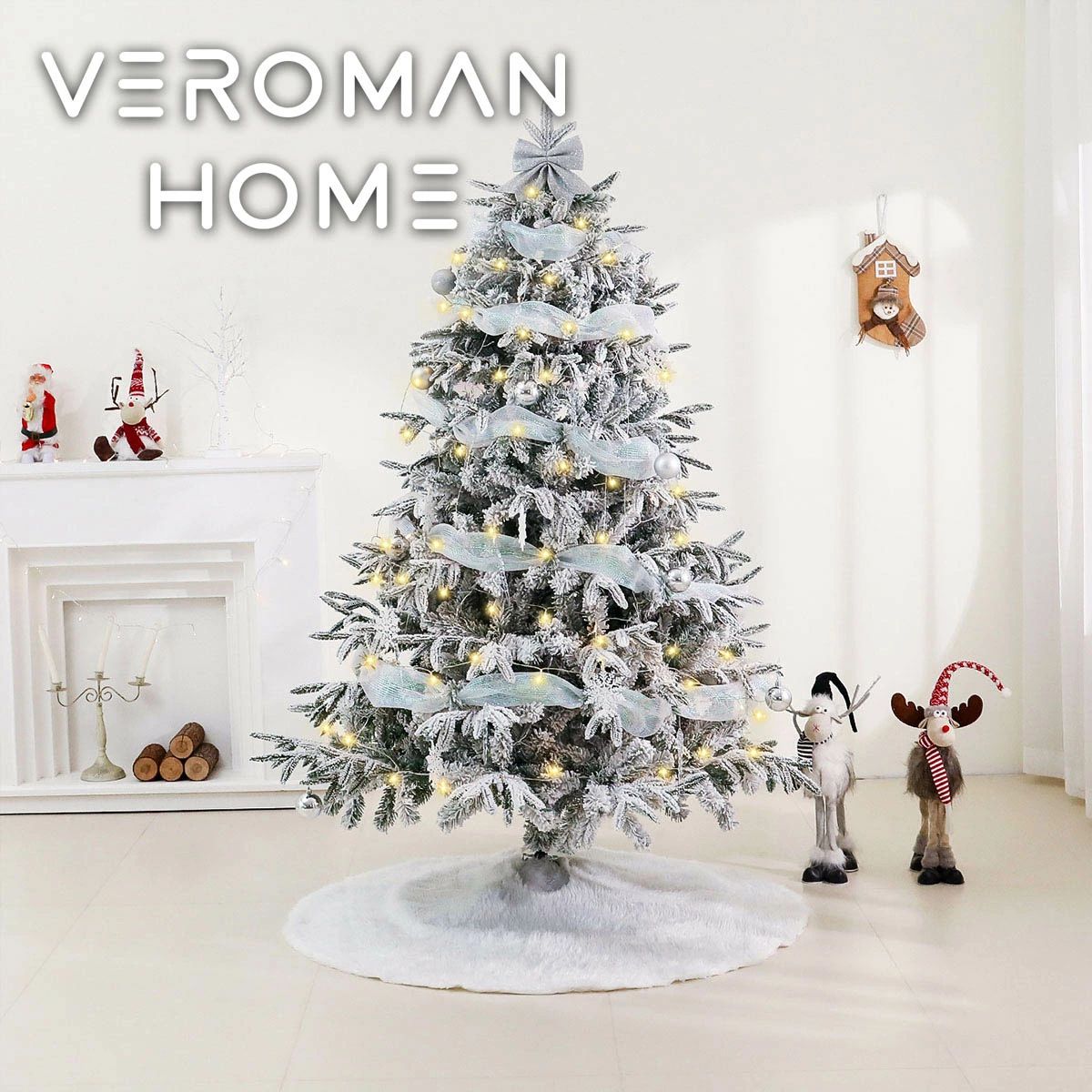 VEROMAN HOMEについて 「VEROMAN HOME」は、現代的な韓国インテリアをベースに、 曲線的なフォルムやカラーアクセントを取り入れた ライフスタイルブランドです。 お部屋に置くだけで空間が“より心地よく、より華やかに”。 日々の暮らしに小さな感動をプラスするアイテムをお届けしています。 まるで本物の雪が降り積もったような“雪化粧ツリー”。 冬のインテリアを一瞬で華やかに彩ります。 本格派スノーフロック加工で、圧倒的な存在感 雪がふわっと積もったようなスノーフロック加工で、 ラグジュアリーな雰囲気を演出。 ボリュームたっぷりの枝と美しいシルエットで、 お部屋だけでなく店舗ディスプレイにも最適です。 豪華オーナメントセットで、すぐに飾れるフルセット リボン・レース・ボールオーナメント・つらら型・雪の結晶・ライト… 必要なものがすべて揃っており、届いたその日に完成度の高いツリーを飾れます。 温かみのあるLEDライトで“冬の魔法”をプラス 6mライト×2本付きで、ツリー全体が柔らかく輝く幻想的な雰囲気に。 点灯するだけで、部屋中がクリスマスムードに包まれます。 210cmの圧倒的な存在感。ホテルのロビーのような華やかさ。 枝ぶりがしっかりしているため、ボリューム満点。 豪華なのに上品で、リビングから店舗ディスプレイまで幅広く活躍します。 商 品 詳 細 ブランド VeroMan 商品内容 クリスマスツリー×1点 リボン×1個 虹色に光る白いレース×2本 つらら型オーナメント×24本 5cmオーナメントボール×18個（ランダム） 雪の結晶オーナメント×12枚（ランダム） 6mライト×2本 素材 PE＋PVC＋スノーフロック加工 サイズ 高さ 210cm カラー ・雪化粧 特徴 ・雪化粧のスノーフロック加工で本物の雪のような質感 ・LEDライト付きで幻想的な輝きを演出 ・シルバー系オーナメントで上品で豪華 ・枝ぶりがしっかりし、美しいシルエットとボリューム感 ・家庭用・店舗用ディスプレイのどちらでも活躍 検索キーワード クリスマスツリー 豪華 スノーフロック 雪化粧 ツリーセット LEDライト付き オーナメント付き ディスプレイ用 店舗用 商業施設 北欧風 インテリア 装飾 冬 デコレーション パーティー用 検索ハッシュタグ #7782886 ※商品はモニターの発色により実物と色味が異なる場合があります。 ※仕様・デザインは予告なく変更となる場合があります。 ※掲載写真は180cmセットの参考イメージです。 ※オーナメントボールと雪の結晶のデザインはランダムとなります。VEROMAN HOMEについて 「VEROMAN HOME」は、現代的な韓国インテリアをベースに、 曲線的なフォルムやカラーアクセントを取り入れた ライフスタイルブランドです。 お部屋に置くだけで空間が“より心地よく、より華やかに”。 日々の暮らしに小さな感動をプラスするアイテムをお届けしています。 まるで本物の雪が降り積もったような“雪化粧ツリー”。 冬のインテリアを一瞬で華やかに彩ります。 本格派スノーフロック加工で、圧倒的な存在感 雪がふわっと積もったようなスノーフロック加工で、 ラグジュアリーな雰囲気を演出。 ボリュームたっぷりの枝と美しいシルエットで、 お部屋だけでなく店舗ディスプレイにも最適です。 豪華オーナメントセットで、すぐに飾れるフルセット リボン・レース・ボールオーナメント・つらら型・雪の結晶・ライト… 必要なものがすべて揃っており、届いたその日に完成度の高いツリーを飾れます。 温かみのあるLEDライトで“冬の魔法”をプラス 6mライト×2本付きで、ツリー全体が柔らかく輝く幻想的な雰囲気に。 点灯するだけで、部屋中がクリスマスムードに包まれます。 210cmの圧倒的な存在感。ホテルのロビーのような華やかさ。 枝ぶりがしっかりしているため、ボリューム満点。 豪華なのに上品で、リビングから店舗ディスプレイまで幅広く活躍します。 商 品 詳 細 ブランド VeroMan 商品内容 クリスマスツリー×1点 リボン×1個 虹色に光る白いレース×2本 つらら型オーナメント×24本 5cmオーナメントボール×18個（ランダム） 雪の結晶オーナメント×12枚（ランダム） 6mライト×2本 素材 PE＋PVC＋スノーフロック加工 サイズ 高さ 210cm カラー ・雪化粧 特徴 ・雪化粧のスノーフロック加工で本物の雪のような質感 ・LEDライト付きで幻想的な輝きを演出 ・シルバー系オーナメントで上品で豪華 ・枝ぶりがしっかりし、美しいシルエットとボリューム感 ・家庭用・店舗用ディスプレイのどちらでも活躍 検索キーワード クリスマスツリー 豪華 スノーフロック 雪化粧 ツリーセット LEDライト付き オーナメント付き ディスプレイ用 店舗用 商業施設 北欧風 インテリア 装飾 冬 デコレーション パーティー用 検索ハッシュタグ #7782886 ※商品はモニターの発色により実物と色味が異なる場合があります。 ※仕様・デザインは予告なく変更となる場合があります。 ※掲載写真は180cmセットの参考イメージです。 ※オーナメントボールと雪の結晶のデザインはランダムとなります。