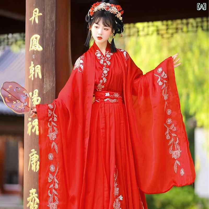 クリーンライフショップの漢服 ペアルック カップル レディース メンズ 中華服 古代宮廷風 コスプレ 舞台衣装 撮影 レトロ 学園祭 卒業式 レッド｜アングル2