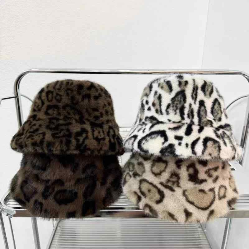 バケットハット レディース 冬 暖かい 防寒 防風 小顔効果 ヒョウ柄 フェイクファー 帽子 メンズ カジュアル