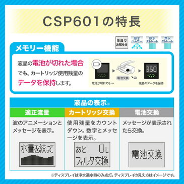 【300円クーポン対象】クリンスイ 蛇口直結型浄水器 クリンスイ 浄水器 CSP601 クリンスイ cspシリーズ キッチン 台所 蛇口直結型 浄水器 送料無料 【新生活 キッチン おいしい水 】