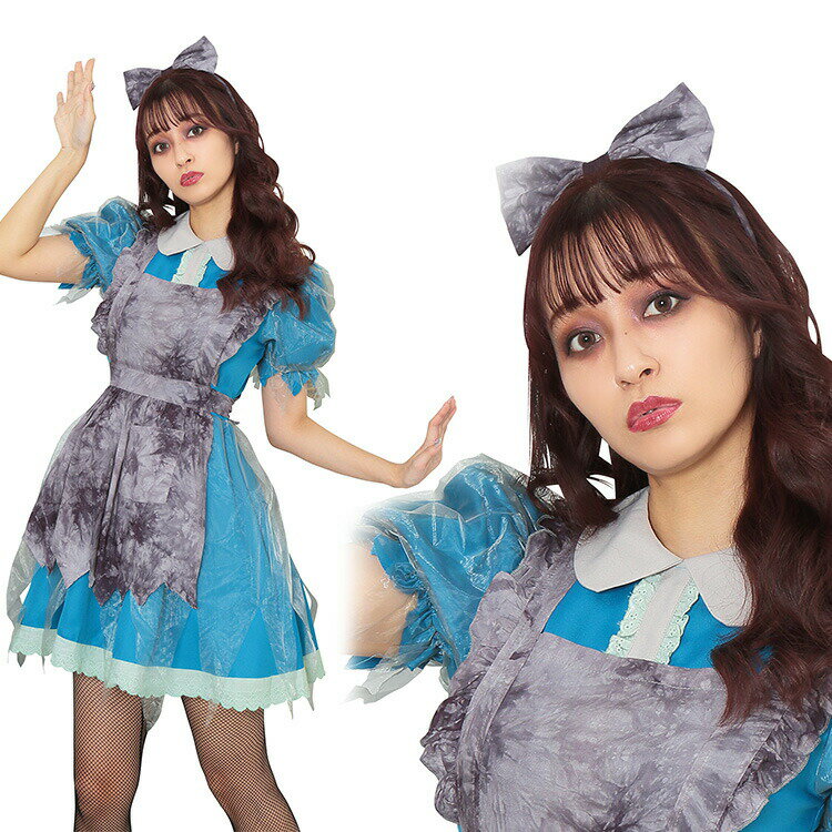 【公式】【ハロウィン コスプレ アリス レディース】ゴシック アリス コスチューム コスプレ 衣装 忘年会 ハロウィーン パーティー 二次会 余興 ハロウィーン 出し物 歓迎会 送迎会 女性 女性用