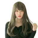 【公式】レビュー特典【ハロウィン コスプレ ウィッグ】WIGGY RICH ウェーブロング(アッシュグレージュ) ■ コスチューム コスプレ 衣装 忘年会 ハロ...