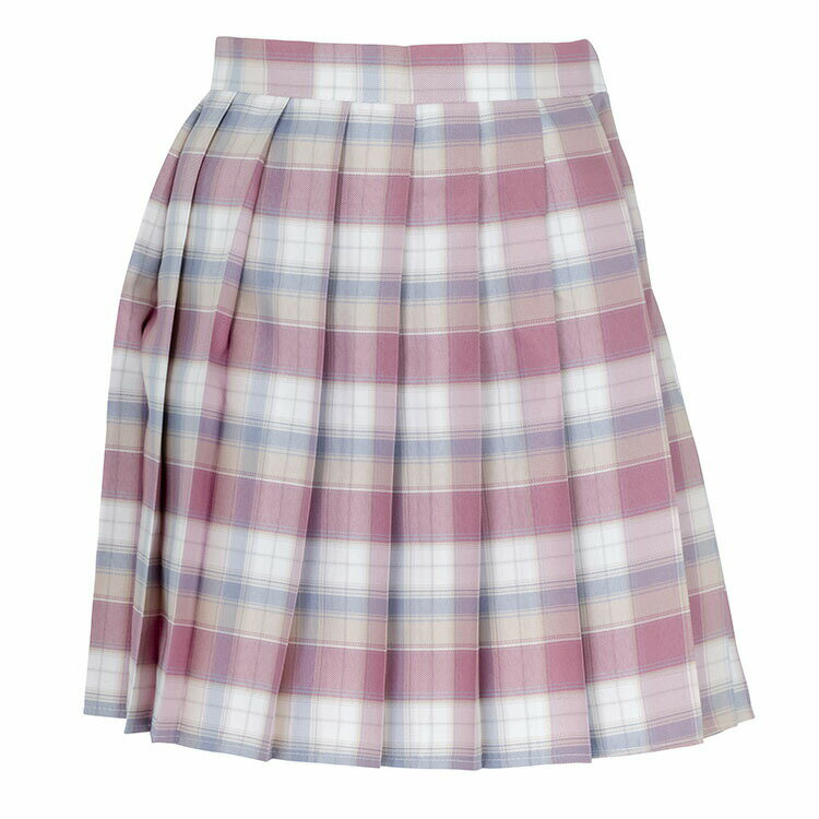 【公式】学生 高校 制服 TEスカート ピンク/ブルーグレー【M/L】洋服 通学 学校 コスプレ コスチューム 学生服 女子高生 高校生 コスプレ 衣装 忘年会...