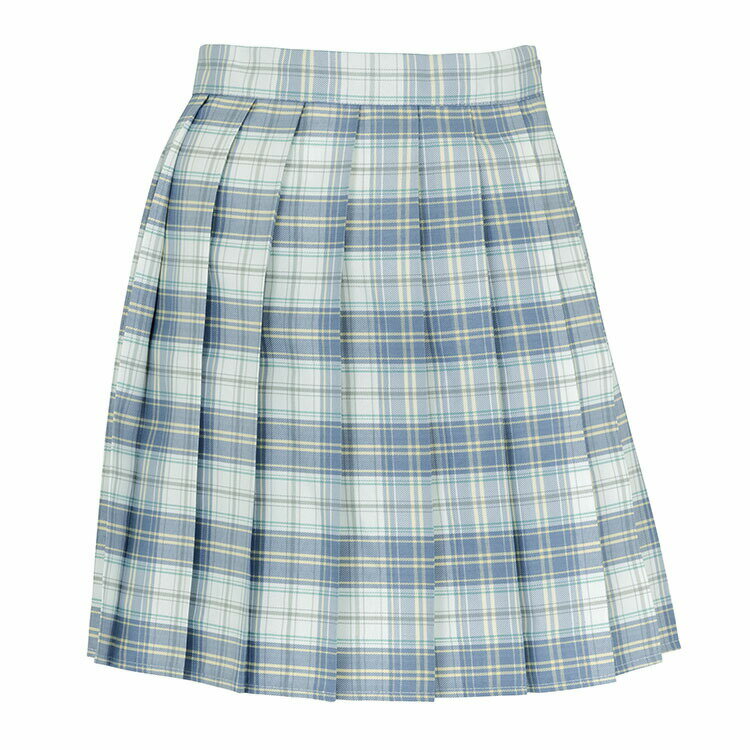 【公式】学生 高校 制服 TEスカート ホワイト/ブルーグレー【M/L】洋服 通学 学校 コスプレ コスチューム 学生服 女子高生 高校生 コスプレ 衣装 忘年...