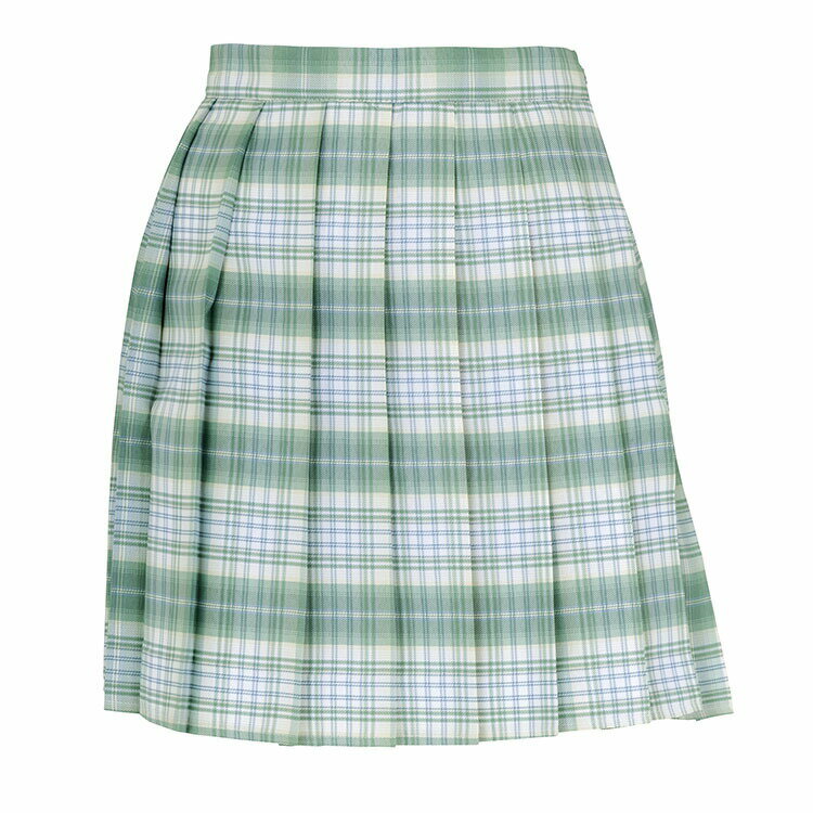 【公式】学生 高校 制服 TEスカート ホワイト/ライトグリーン【M/L】洋服 通学 学校 コスプレ コスチューム 学生服 女子高生 高校生 コスプレ 衣装 忘...