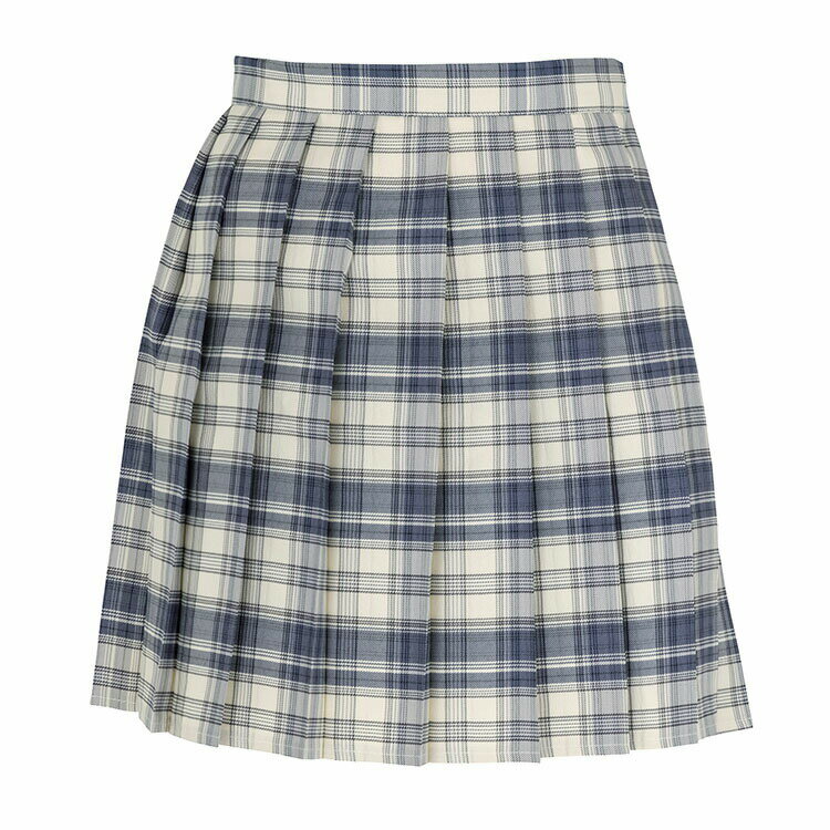 【公式】学生 高校 制服 TEスカート アイボリー/グレー【M/L】洋服 通学 学校 コスプレ コスチューム 学生服 女子高生 高校生 コスプレ 衣装 忘年会 ...