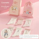 【公式】レビュー特典 ピーターラビット靴下 白ピンク 6足 ギフトセット コットン Caramella カラメラ ソックス peterrabbit 女性用 プレ...