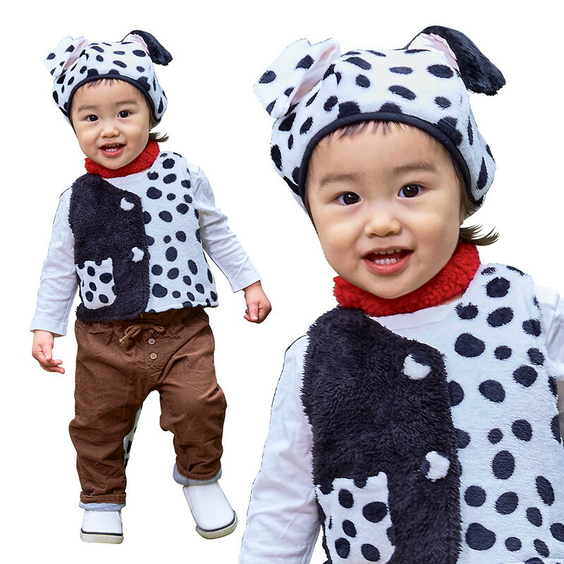 【公式】ハニーテイル ダルメシアン ベビー ■ ハロウィン コスプレ かわいい 可愛い キュート イヌ いぬ ワンちゃん 犬耳 着ぐるみ 赤ちゃん キッズ 子ど...