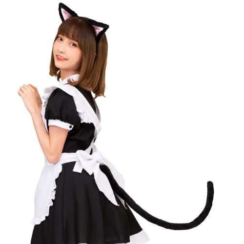 【公式】けもみみしっぽセット 黒ねこ つけ耳 つけ尻尾 ネコちゃん 猫 ぬっこ 動物 アニマル なりきり コスプレ かわいい 仮装 変装 コスチューム パーティ...