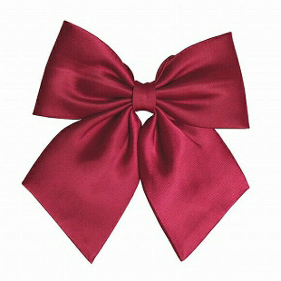 【公式】【制服 リボン】TE-10SS 無地リボン エンジ【サテン】制服 コスチューム 学生服 女子高生 高校生 学校 通学 コスプレ 衣装 忘年会